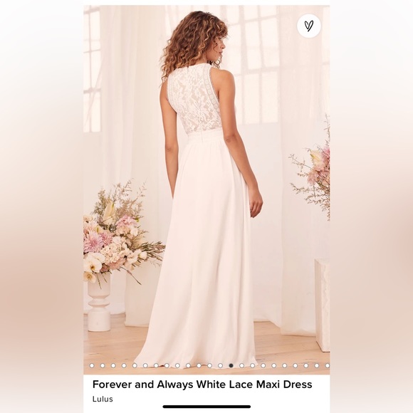Lulu’s white lace maxi dress - Picture 10 of 12
